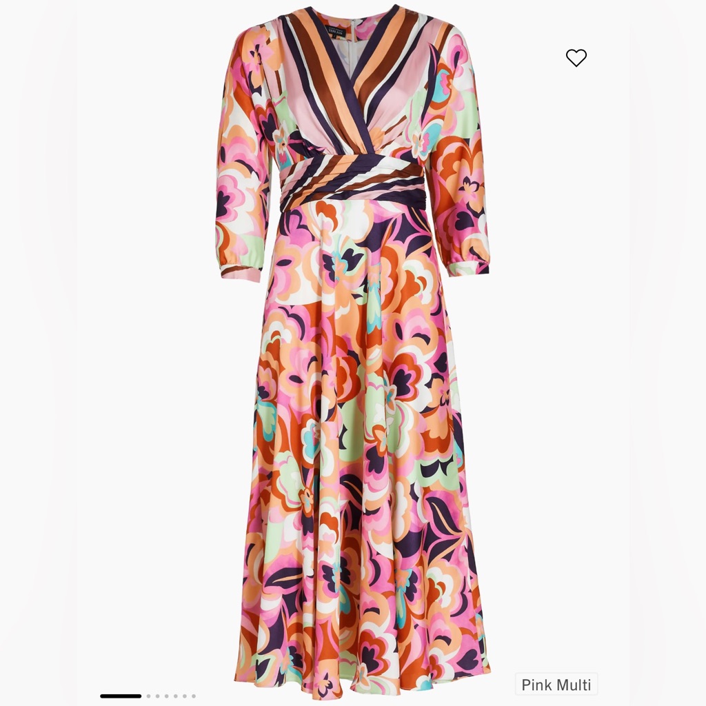 Pink Multi Floral Women's Dress